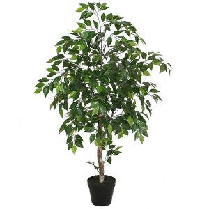 Potted Artificial Wood-Trunk Ficus 120cm
