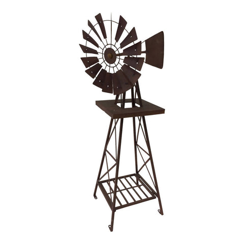 Large Rust Windmill 60X120cm
